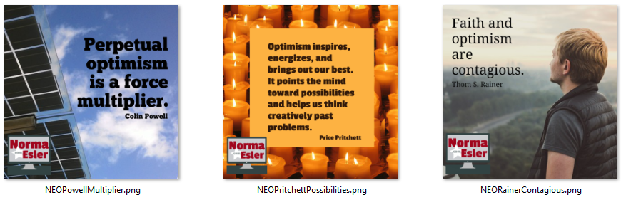 Inspirational Graphics PLR Optimism Pack